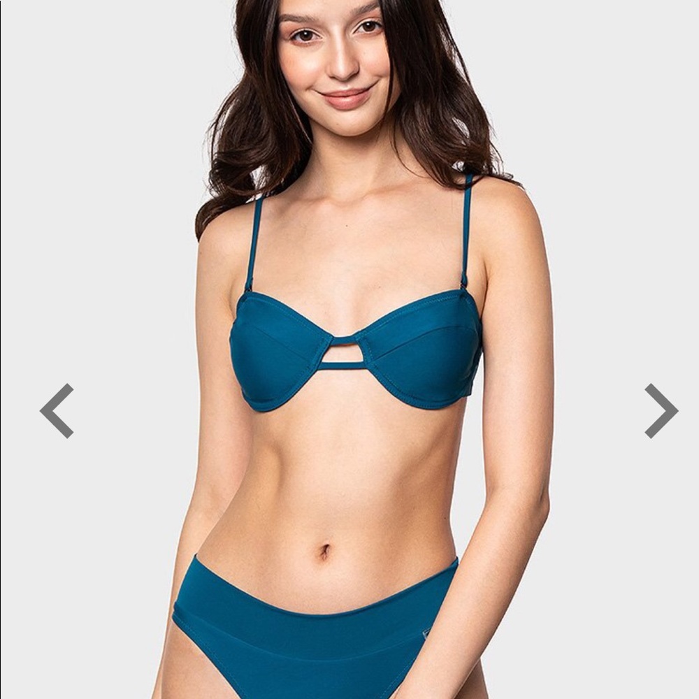 Blue Juliet Bathing Suit Top